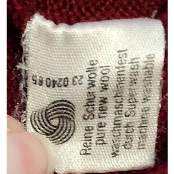 VTG XL (56)  Marz Munchen Germany 100% pure new wool Crew Neck Sweater Made West - Picture 8 of 8